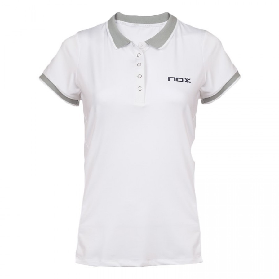 Nox Meta 10TH Anniversary White Women''s Polo Shirt  Offer + Cheap