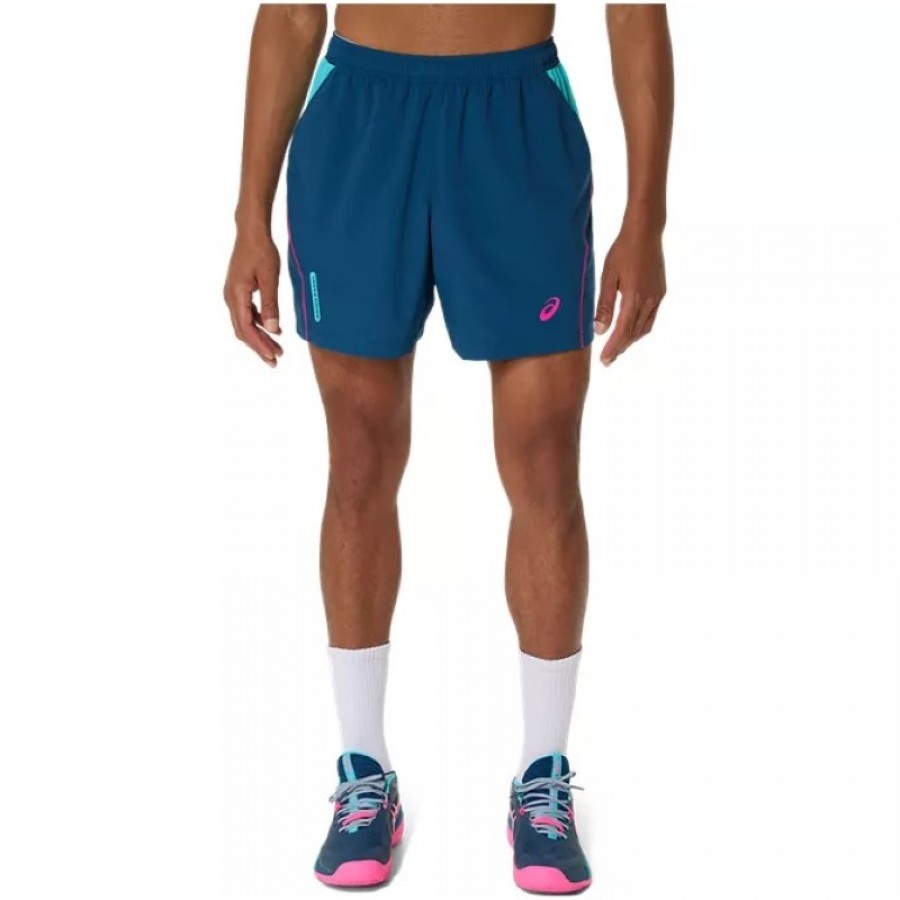 Short Asics Padel Court 7IN Azul Mako  Oferta + Barato