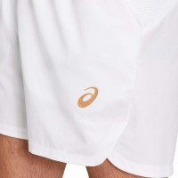 Asics Tennis 7In Bright White Red Shorts  Offer + Cheap