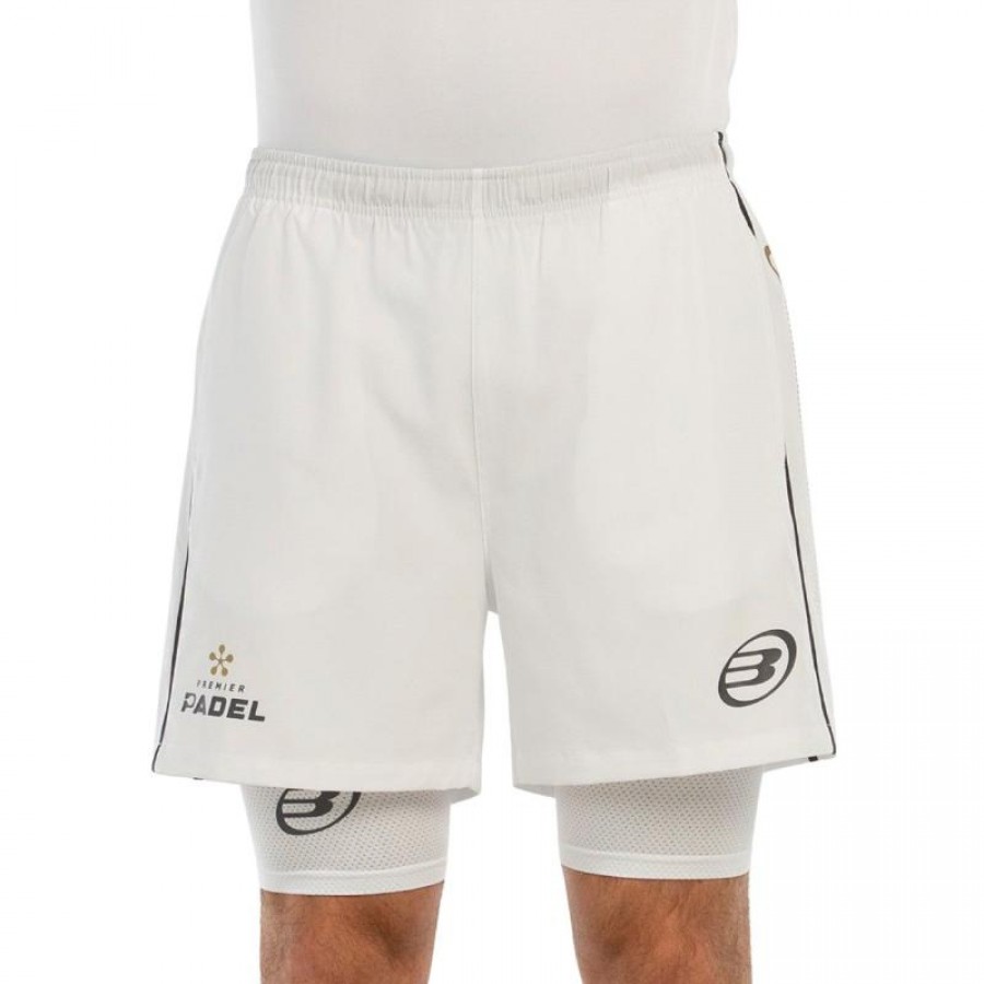 Bullpadel Premier Padel Barde White Shorts  Offer + Cheap
