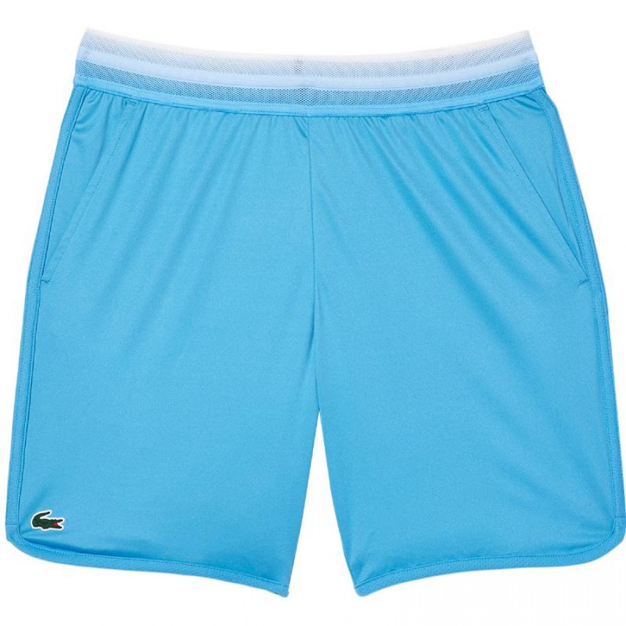 Calções Lacoste Daniil Medvedev Azul Branco  Oferta + Barato