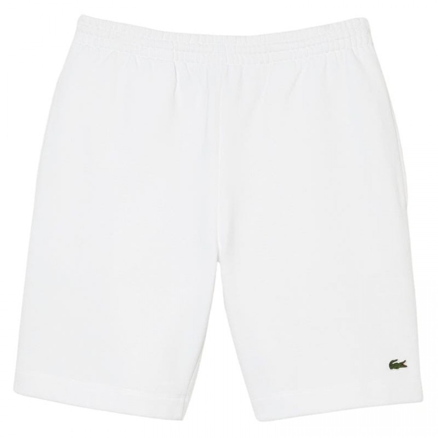Short Lacoste Regular Fit Blanco  Offre - Pas cher