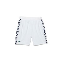 Short Lacoste Sport Blanco Estampado  Offre - Pas cher