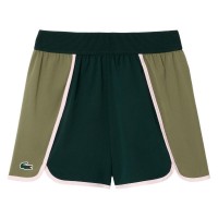 Short Lacoste Ultra Dry Verde Kaki Moose  Offre - Pas cher
