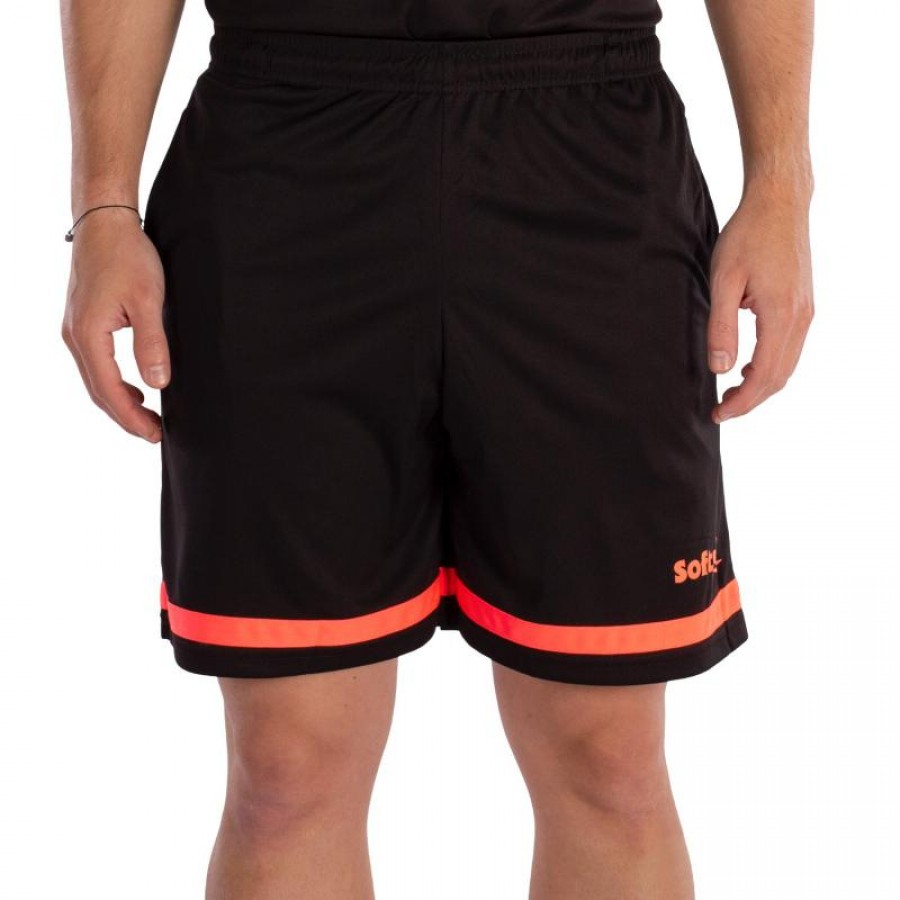 Short Softee Tipex Negro Coral Fluor Junior  Oferta + Barato