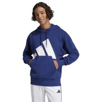 Moletom Adidas Essentials Azul Escuro Branco  Oferta + Barato