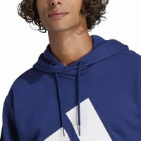 Moletom Adidas Essentials Azul Escuro Branco  Oferta + Barato