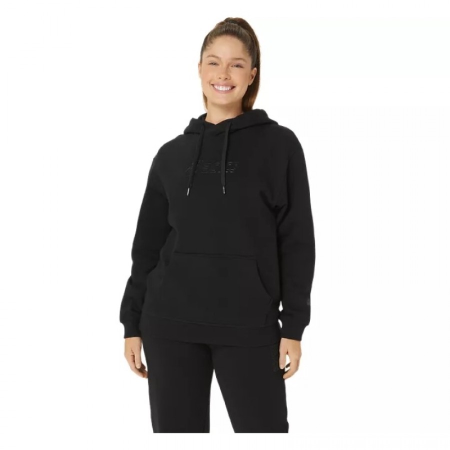 Asics Logo Black Women's Sweatshirt  Offer + Cheap