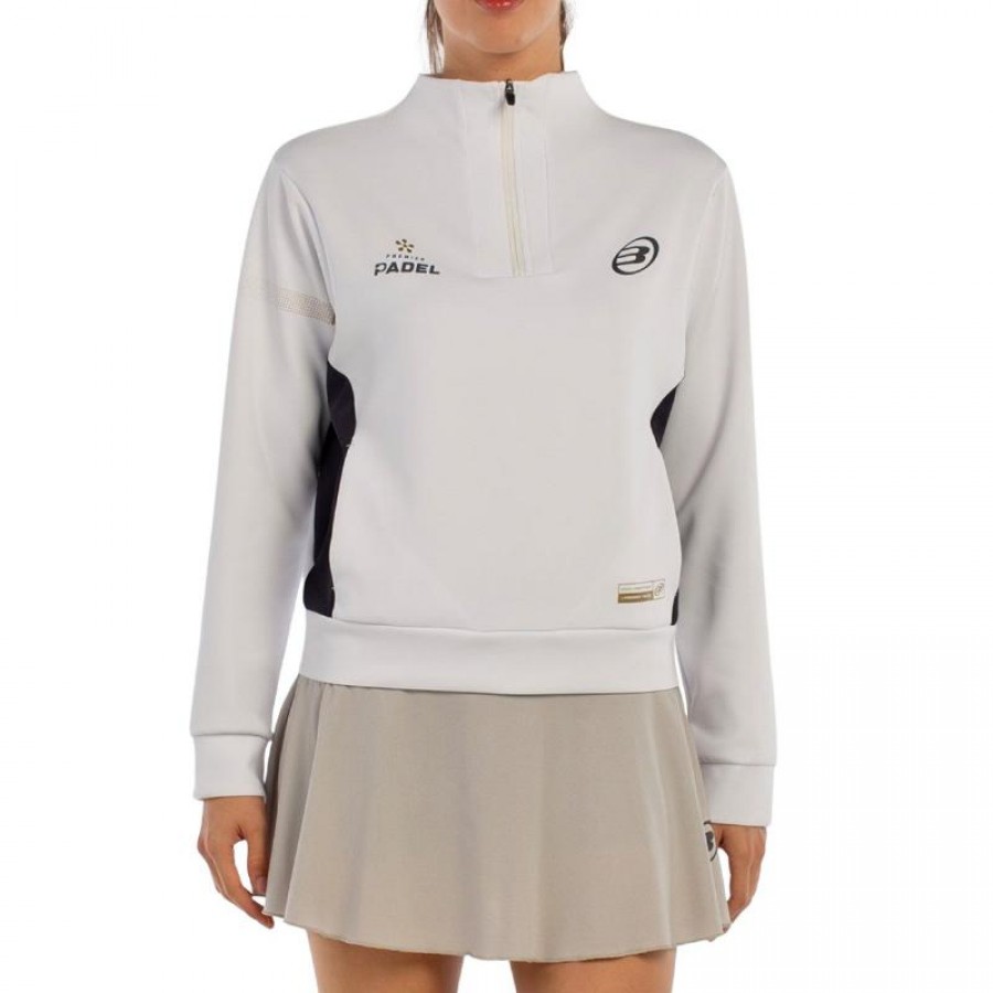 Sweat-shirt Bullpadel Premier Padel Airar Blanc  Offre - Pas cher