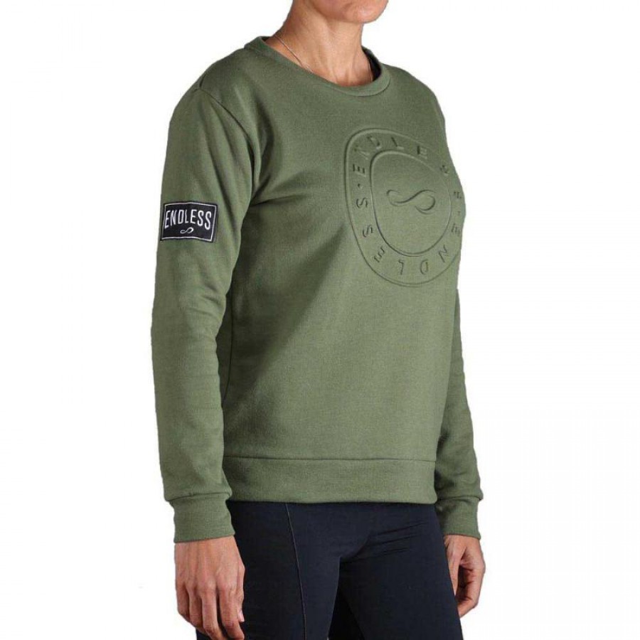 Sudadera Endless Inner Verde Army  Oferta + Barato