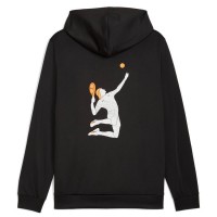 Puma Momo Gonzalez Single Sweat-shirt Noir Orange  Offre - Pas cher