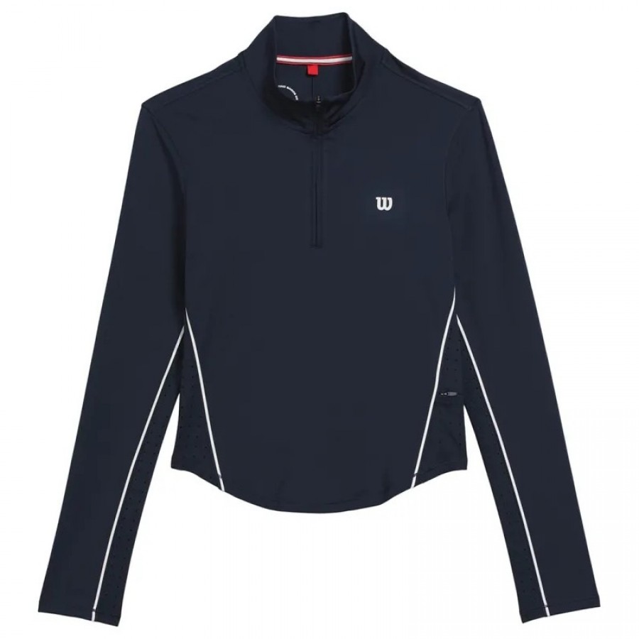 Moletom Feminino Wilson Brentwood Azul Marinho  Oferta + Barato