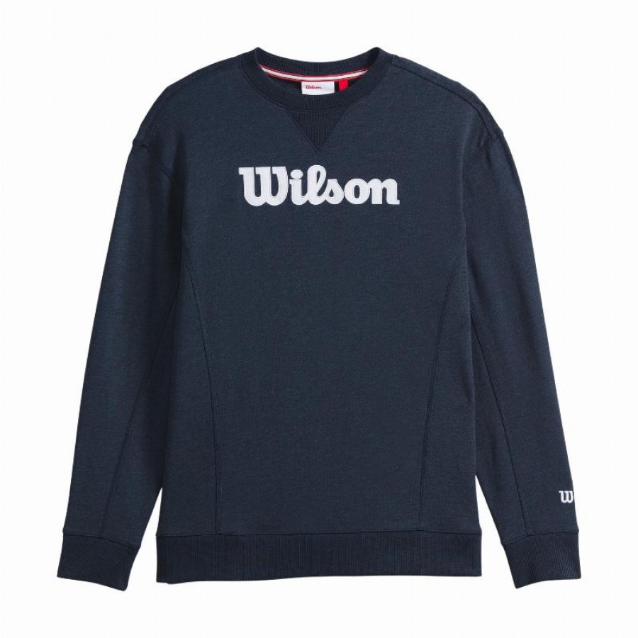 Wilson Parkside Crew Navy Blue Sweatshirt  Offer + Cheap