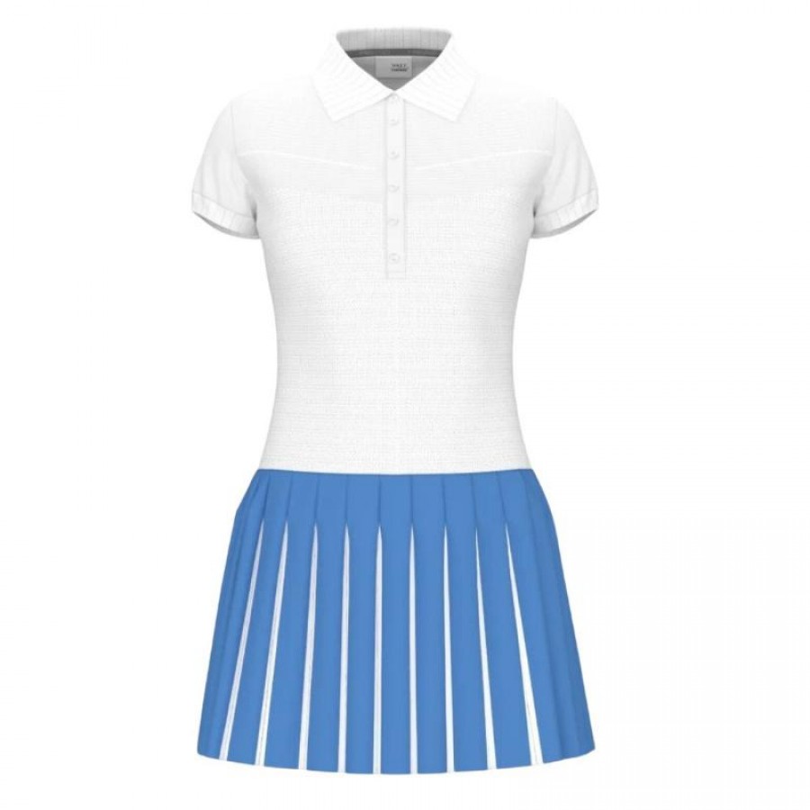 Vestido Head Vogue Blanco Azul  Oferta + Barato
