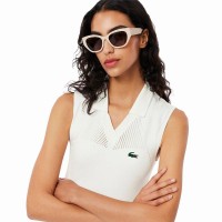 Robe de tennis Lacoste blanche  Offre - Pas cher