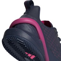 Adidas Adizero Cybersonic Terre Battue Bleu Fonce Rose Sneakers  Offre - Pas cher