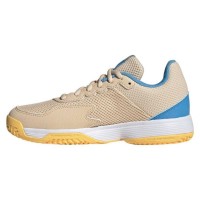 Adidas Courtflash Shoes Orange Black Blue Junior  Offer + Cheap