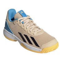 Adidas Courtflash Shoes Orange Black Blue Junior  Offer + Cheap