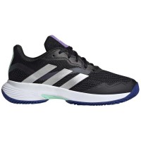 Tênis Feminino Adidas CourtJam Control Black Nucleo Silver  Oferta + Barato