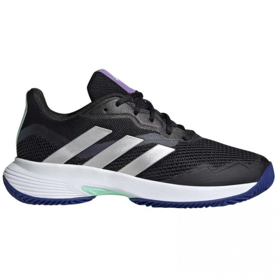 Tênis Feminino Adidas CourtJam Control Black Nucleo Silver  Oferta + Barato