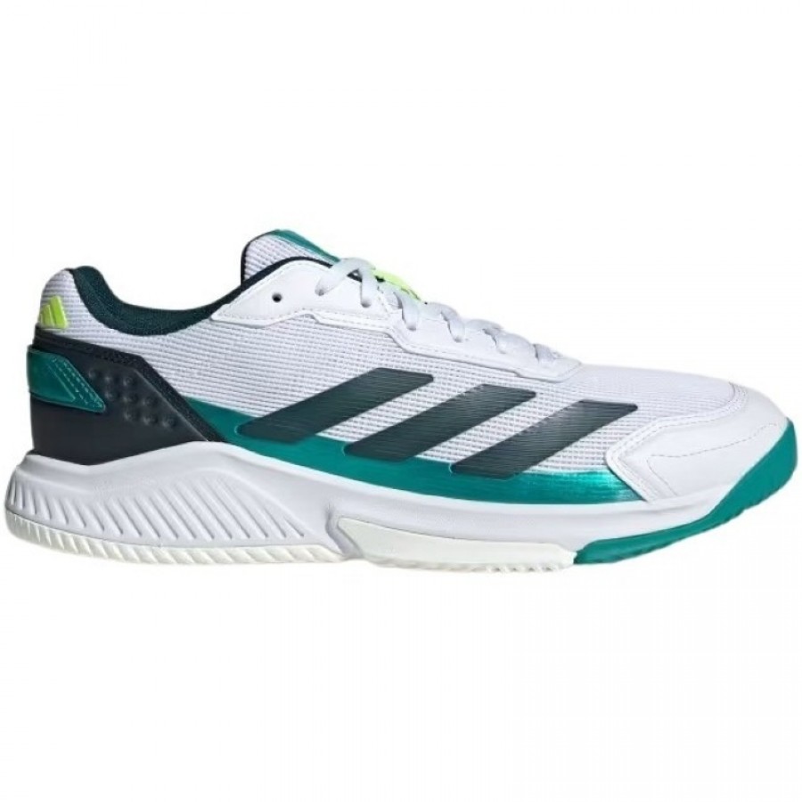 Adidas Courtquick Padel White Green Sneakers  Offer + Cheap