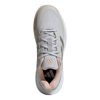 Zapatillas Adidas Gamecourt 2.0 Gris Metalizado Coral Mujer  Oferta + Barato