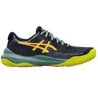 Baskets Asics Gel Challenger 14 Padel Bleu Nuit Orange  Offre - Pas cher