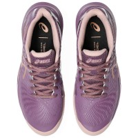 Baskets Femme Asics Gel Challenger 14 Padel Dark Ube Or Rose  Offre - Pas cher
