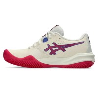 Zapatillas Asics Gel Challenger 15 Clay Crema Rosa Mujer