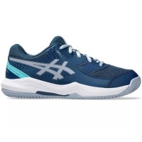 Tênis Asics Gel Dedicate 8 Padel GS Azul Mako Cinza Júnior  Oferta + Barato