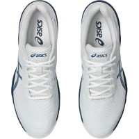 Asics Gel Game 9 Clay White Blue Mako Sneakers  Offer + Cheap