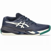 Asics Gel Resolution X Clay Midnight Blue Cream Sneakers  Offer + Cheap