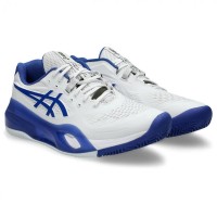 Asics Gel Resolution X Clay White Cobalt Blue Sneakers  Offer + Cheap