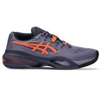 Asics Gel Resolution X Clay Gray Purple Orange Sneakers  Offer + Cheap