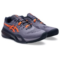 Asics Gel Resolution X Clay Gray Purple Orange Sneakers  Offer + Cheap