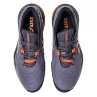 Asics Gel Resolution X Clay Gray Purple Orange Sneakers  Offer + Cheap
