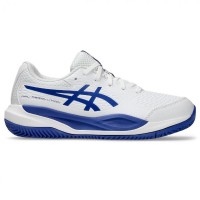 Zapatillas Asics Gel Resolution X Clay GS Blanco Azul Cobalto Junior  Oferta + Barato