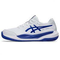 Zapatillas Asics Gel Resolution X Clay GS Blanco Azul Cobalto Junior  Oferta + Barato