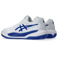 Zapatillas Asics Gel Resolution X Clay GS Blanco Azul Cobalto Junior  Oferta + Barato