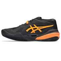 Asics Gel Resolution X Clay Black Orange Sneakers  Offer + Cheap