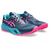 Asics Gel Resolution X Padel Blue Mako Pink Sneakers  Offer + Cheap