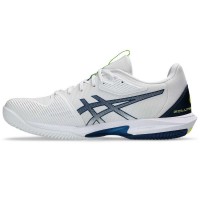 Asics Solution Speed FF 3 Clay White Blue Mako Sneakers  Offer + Cheap