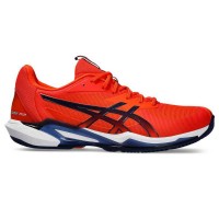 Zapatillas Asics Solution Speed FF 3 Clay Naranja Azul Marino  Offre - Pas cher