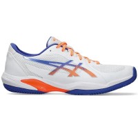 Baskets Asics Solution Swift FF 2 Padel Blanc Cobalt  Offre - Pas cher