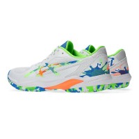 Asics Solution Swift FF 2 Padel L.E White Green Sneakers  Offer + Cheap