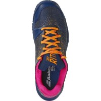 Zapatillas Babolat Jet Ritma Azul Marino Fucsia Mujer  Oferta + Barato