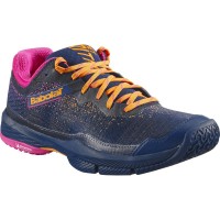 Zapatillas Babolat Jet Ritma Azul Marino Fucsia Mujer  Oferta + Barato