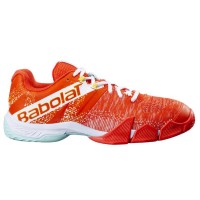 Zapatillas Babolat Movea Mandarina Blanco  Oferta + Barato