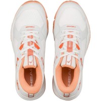 Baskets Femme Head Motion Team Padel Blanc Corail  Offre - Pas cher
