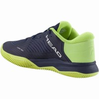 Zapatillas Head Revolt Pro 4.5 Clay Azul Marino Lima Junior  Oferta + Barato